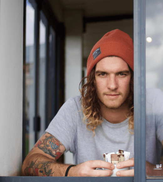 man wearing hat