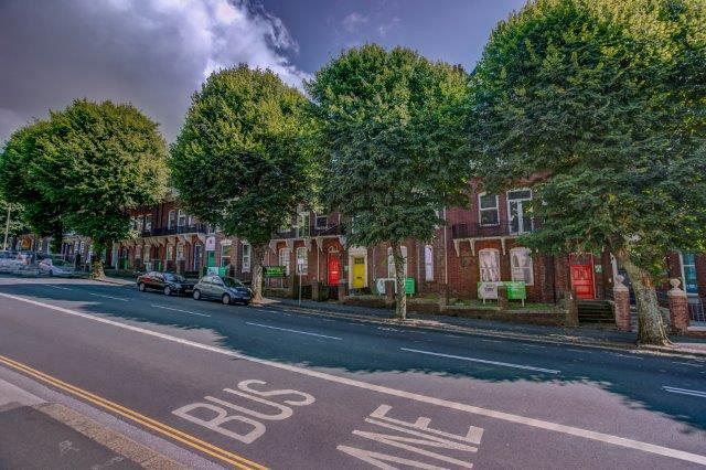 Exterior of property, red brick Victorian houses