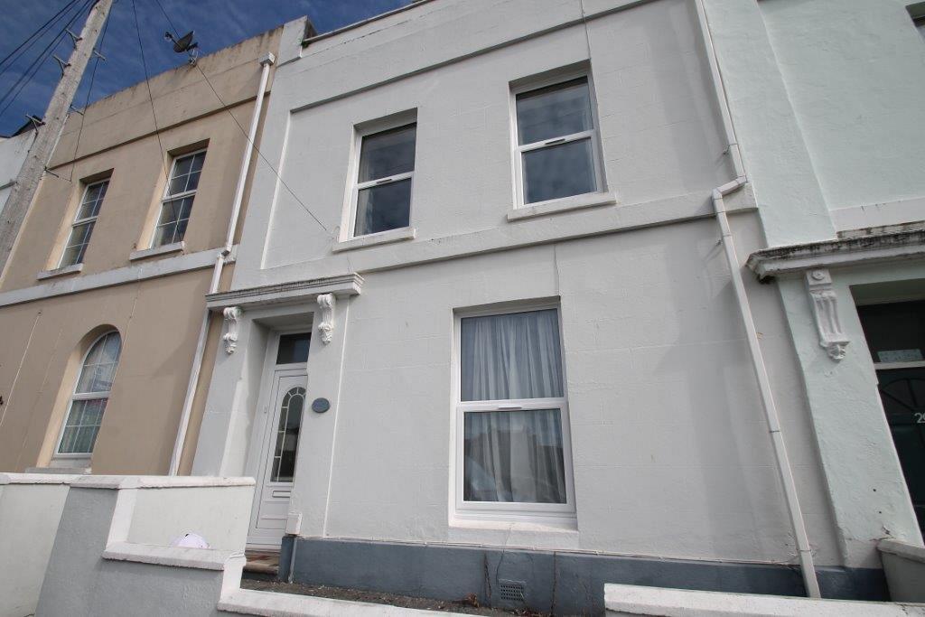 Exterior of property, white building