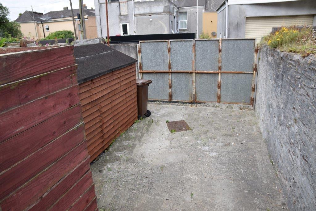 off road parking with property and shed