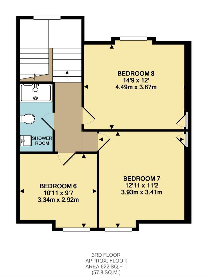 Third floor floorplan