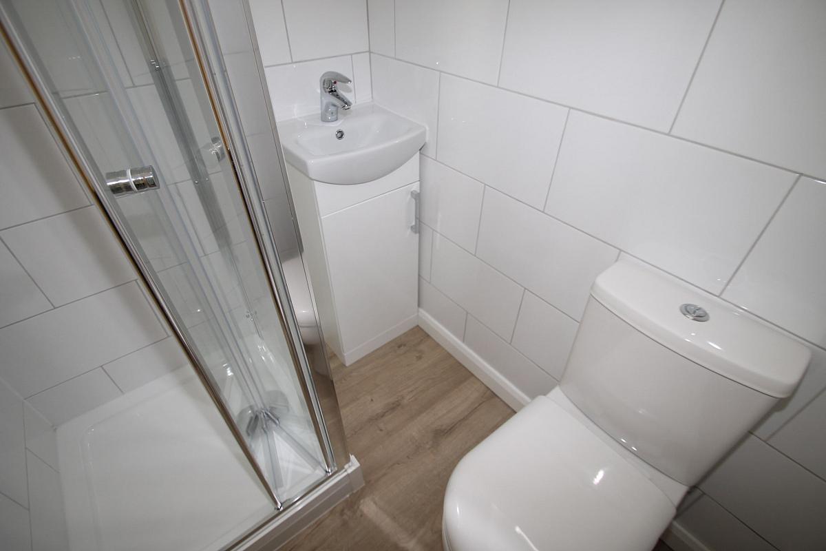 Shared bathroom with shower
