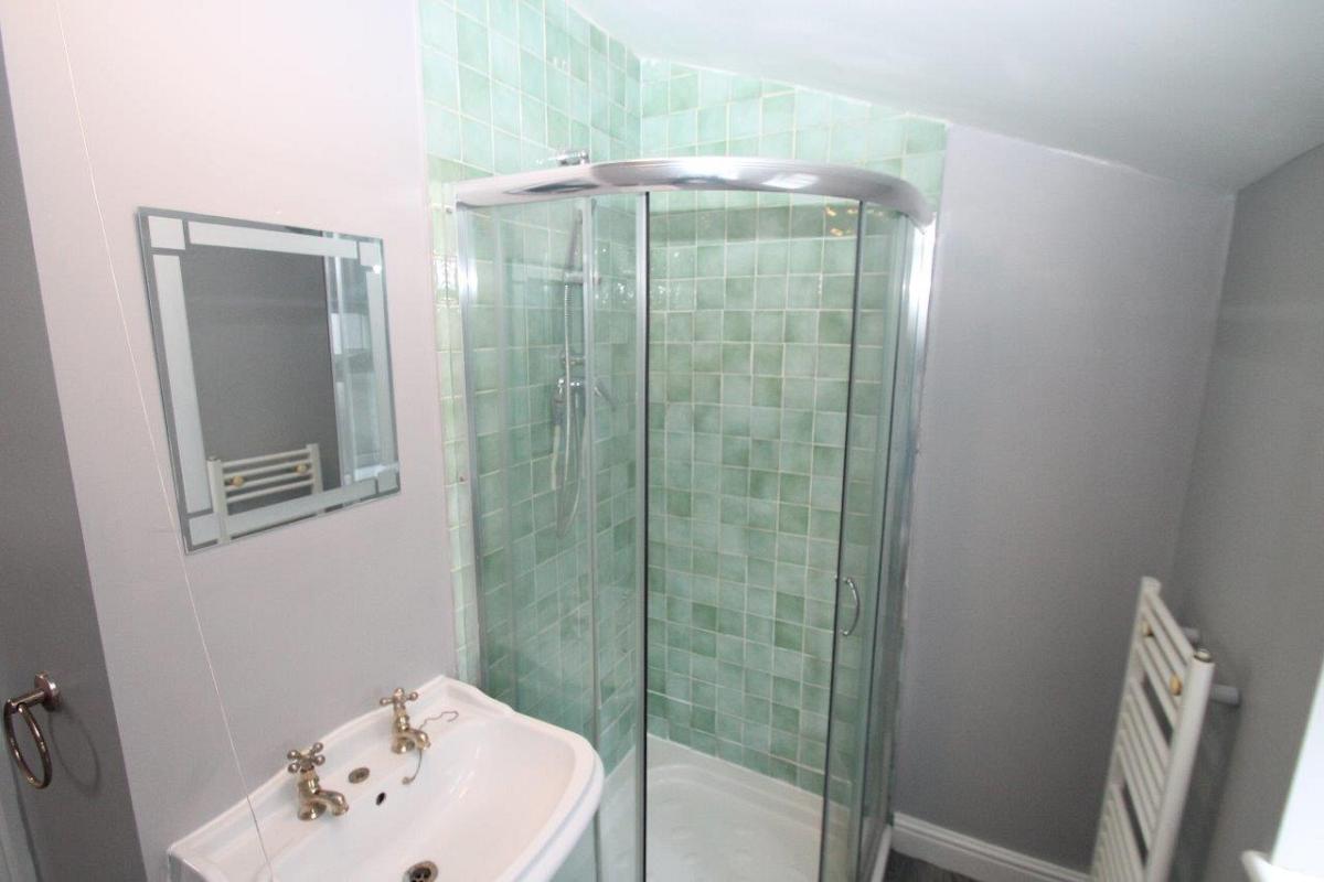 Shared bathroom with shower