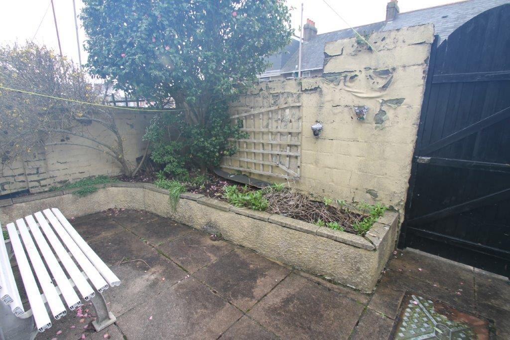 Shared garden with bench