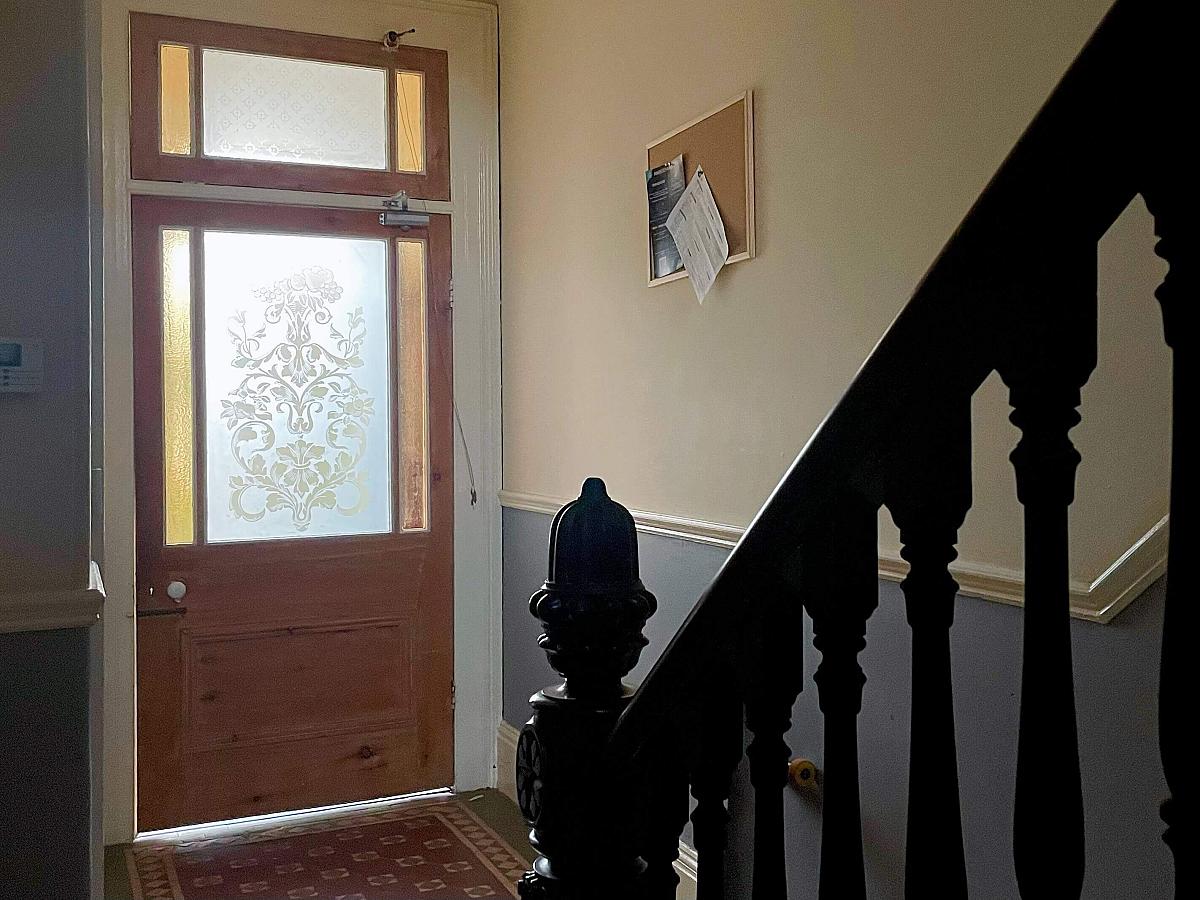 hallway leading to front door